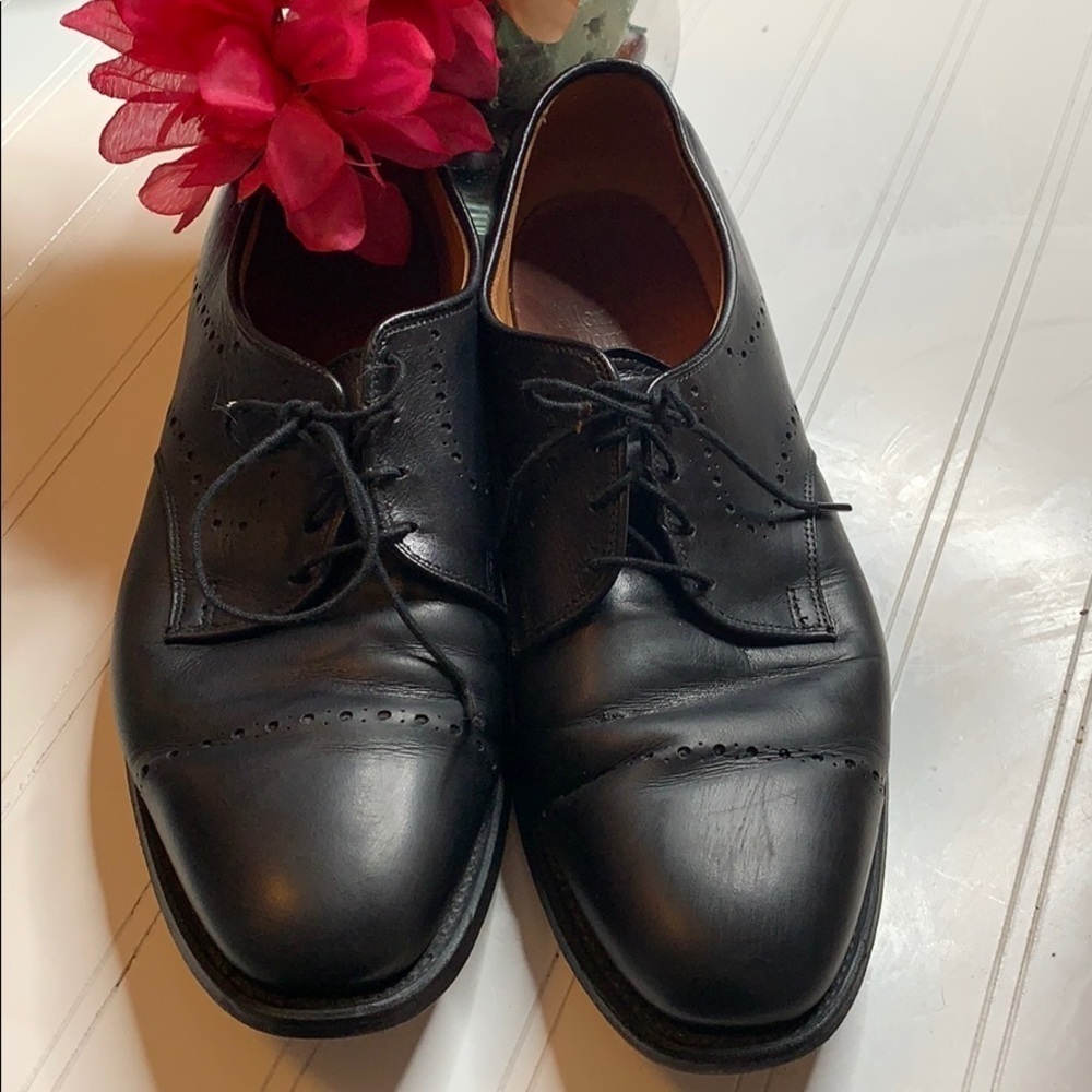 Allen Edmonds Black Leather Oxford Troy Sz 9. MS1351C